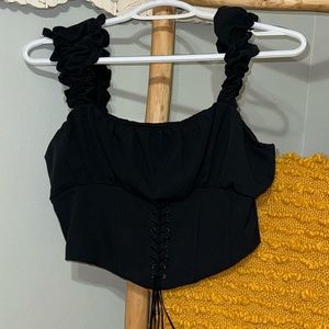 Kendall and Kylie Black Corset